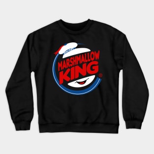 Marshmallow King 80's Ghost Paranormal Movie Fast Food Logo Parody Crewneck Sweatshirt